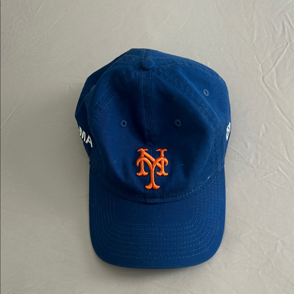 Moma Blue Cap with Orange Embroidered Logo